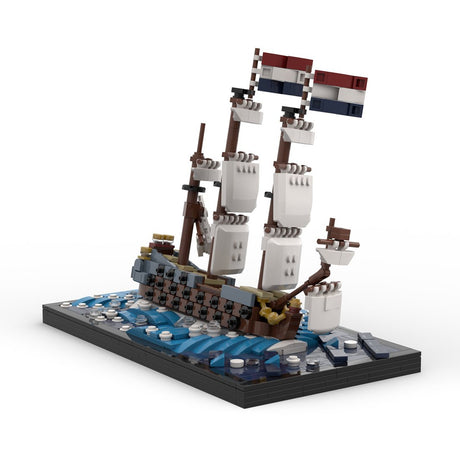 MOC - 181616 De Zeven Provinciën diorama Klemmbausteine - LesDiy - Klemmbausteine