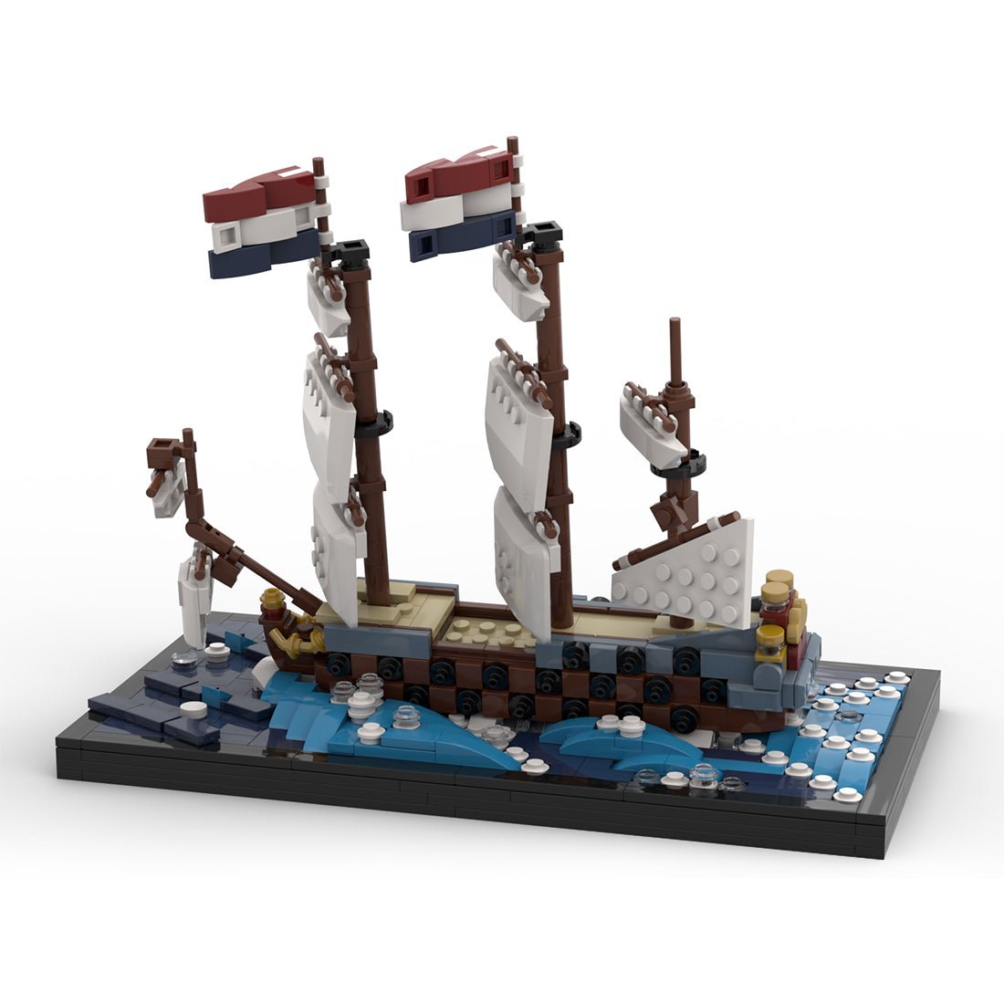 MOC - 181616 De Zeven Provinciën diorama Klemmbausteine - LesDiy - Klemmbausteine