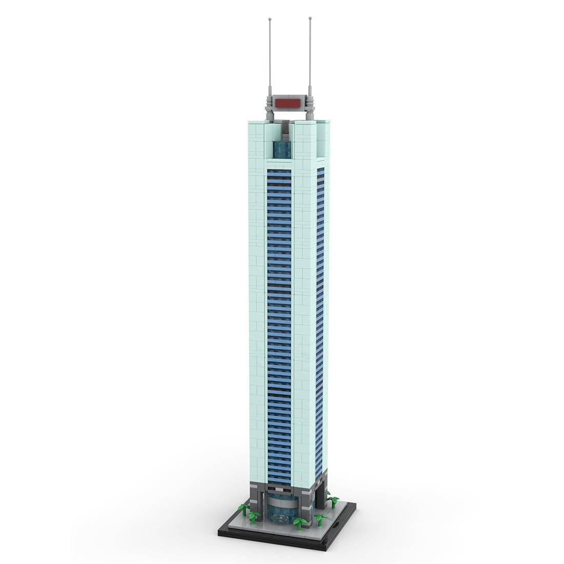 MOC - 181665 CITIC Plaza 1:800 Scale Klemmbausteine - LesDiy - Klemmbausteine