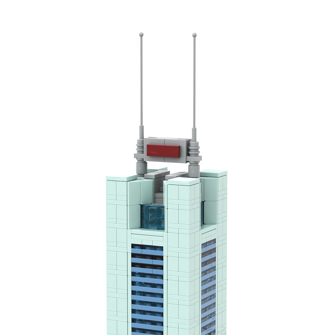 MOC - 181665 CITIC Plaza 1:800 Scale Klemmbausteine - LesDiy - Klemmbausteine