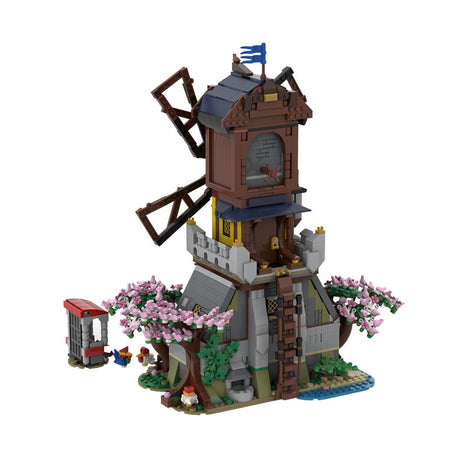 MOC - 182124 Medieval Forest Windmill Klemmbausteine - LesDiy - Klemmbausteine
