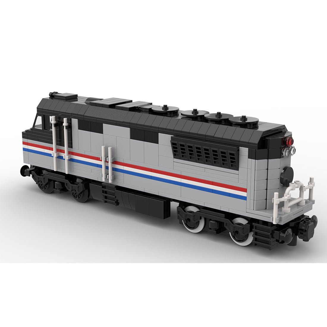 MOC - 182467 Amtrak diesel locomotive with PF control Klemmbausteine - LesDiy - Klemmbausteine