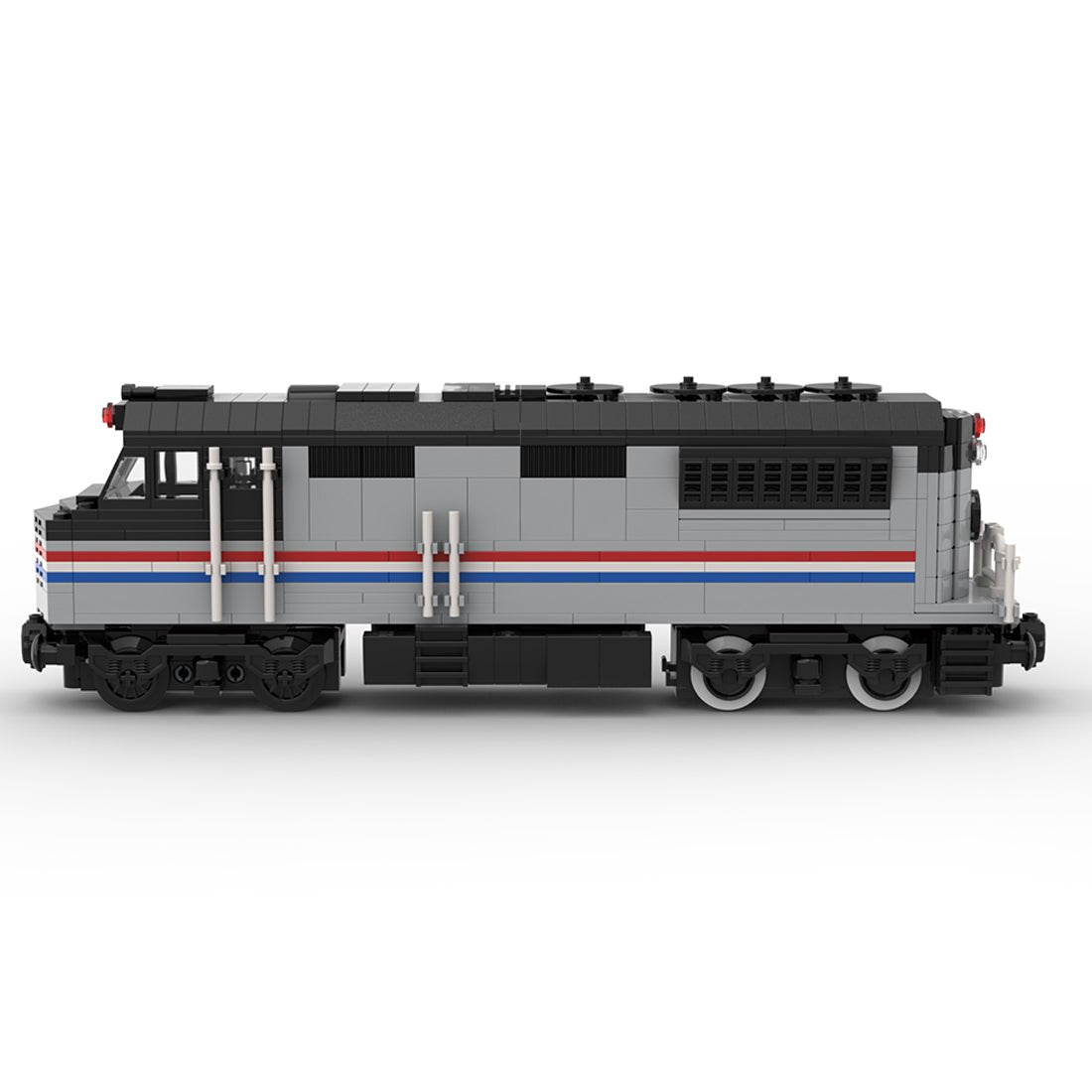 MOC - 182467 Amtrak diesel locomotive with PF control Klemmbausteine - LesDiy - Klemmbausteine