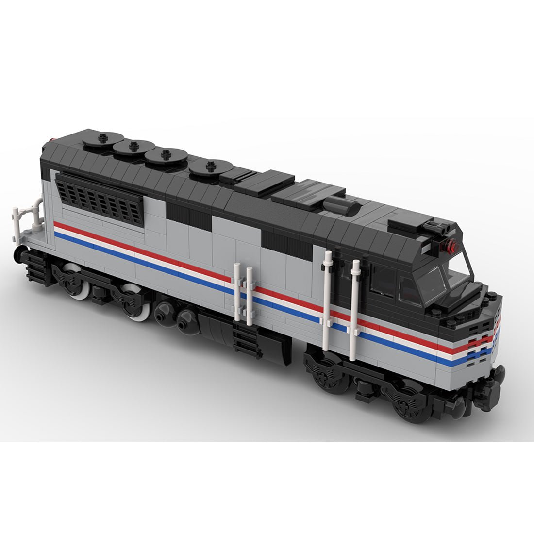 MOC - 182467 Amtrak diesel locomotive with PF control Klemmbausteine - LesDiy - Klemmbausteine