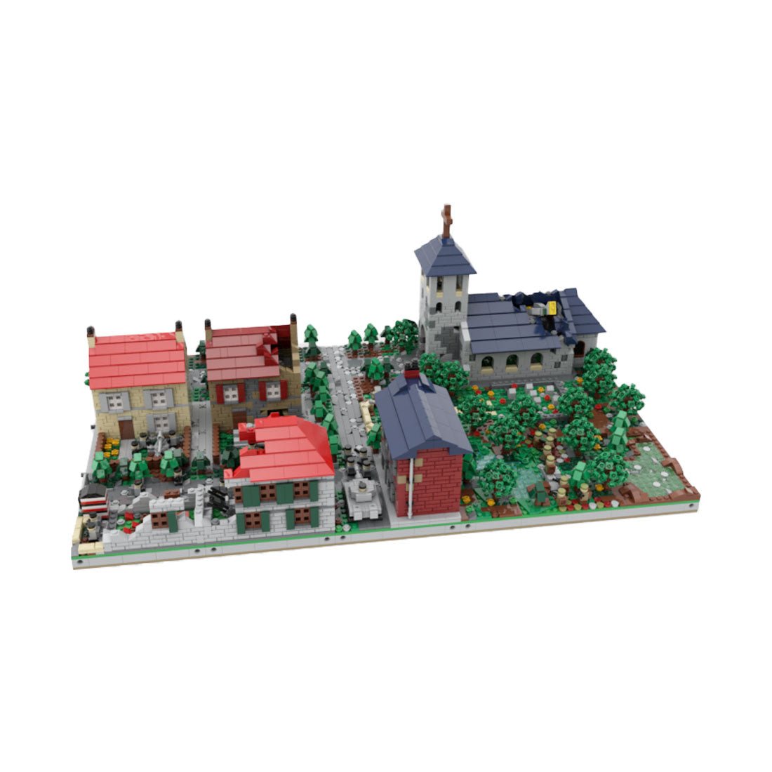 MOC - 183062 microscale diorama ww2 Klemmbausteine - LesDiy - Klemmbausteine