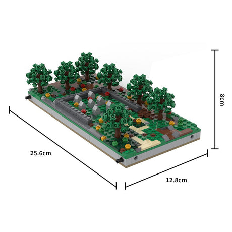 MOC - 183062 Mini World War II Sand Table - Module 2 - Cemetry Model Klemmbausteine - LesDiy - Klemmbausteine