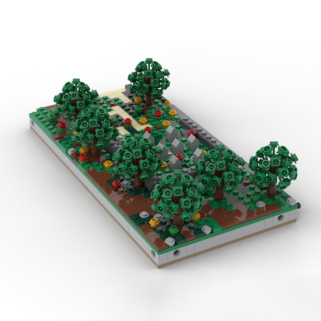 MOC - 183062 Mini World War II Sand Table - Module 2 - Cemetry Model Klemmbausteine - LesDiy - Klemmbausteine