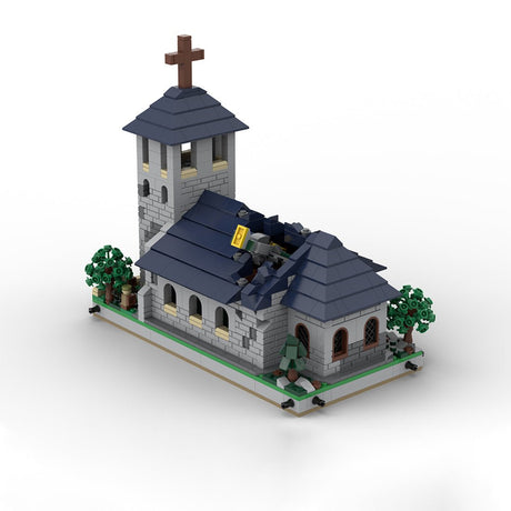 MOC - 183062 Mini World War II Sand Table - Module 4 - Church Klemmbausteine - LesDiy - Klemmbausteine