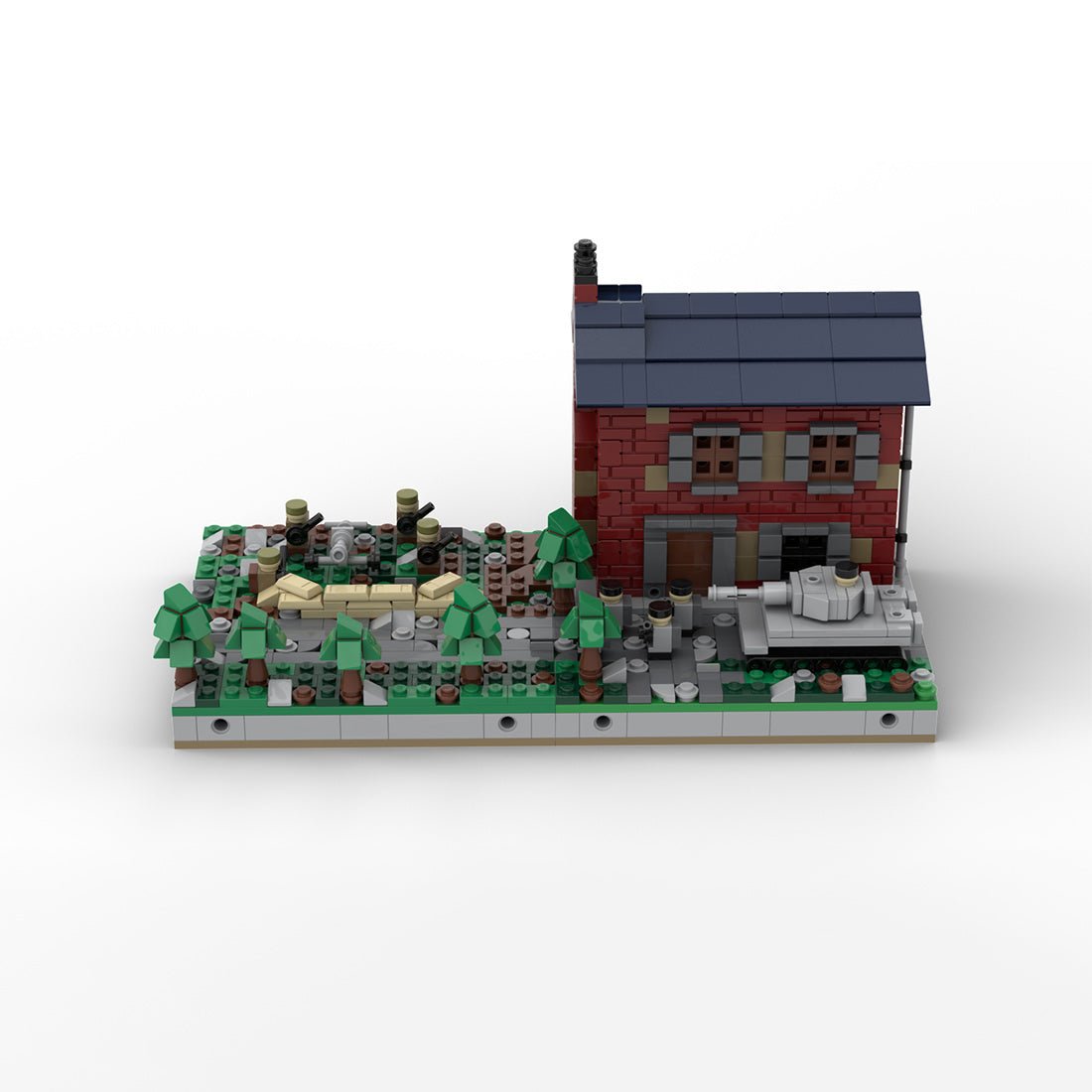 MOC - 183062 Mini World War II Sand Table - Module 6 - House 1 Klemmbausteine - LesDiy - Klemmbausteine