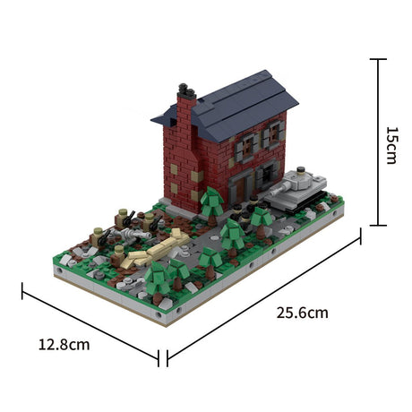 MOC - 183062 Mini World War II Sand Table - Module 6 - House 1 Klemmbausteine - LesDiy - Klemmbausteine
