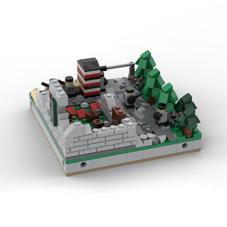MOC - 183062 Miniature World War II Sand Table - Module 3 - Checkpoint Klemmbausteine - LesDiy - Klemmbausteine