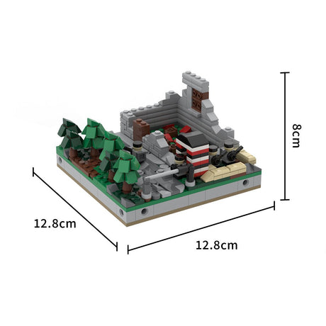 MOC - 183062 Miniature World War II Sand Table - Module 3 - Checkpoint Klemmbausteine - LesDiy - Klemmbausteine