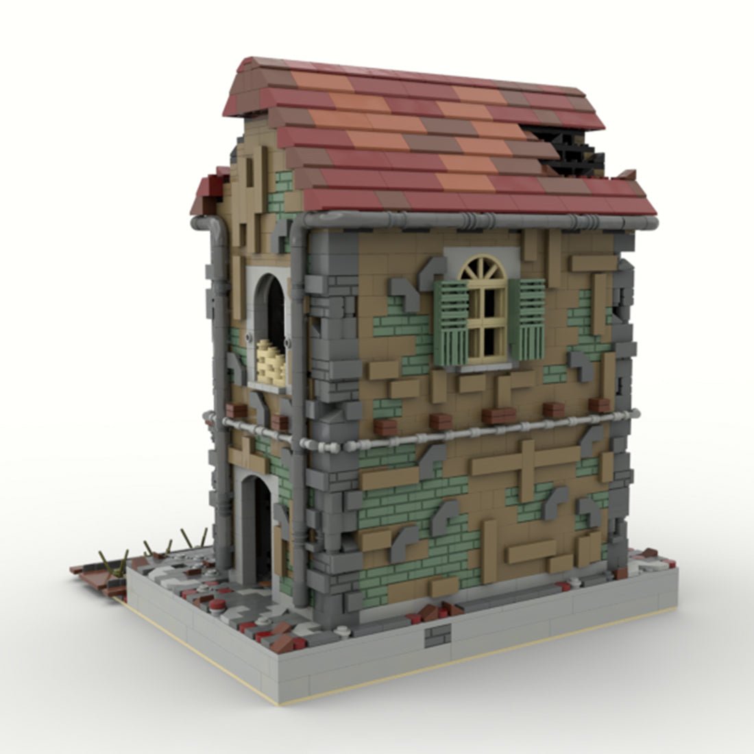 MOC - 183146 Abandoned train station Klemmbausteine - LesDiy - Klemmbausteine