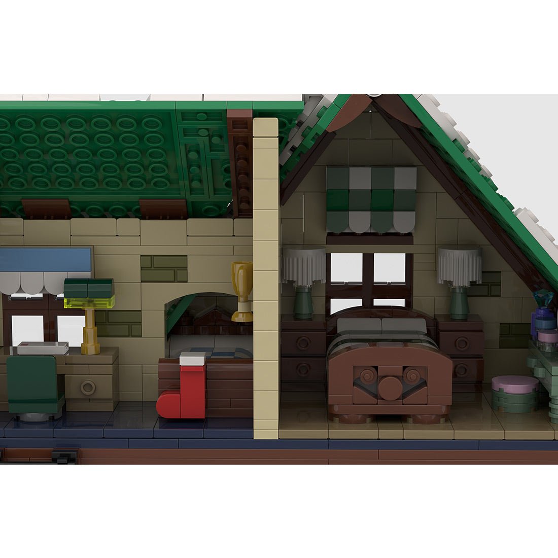 MOC - 183213 Winter Village Reindeer Ranch Klemmbausteine - LesDiy - Klemmbausteine