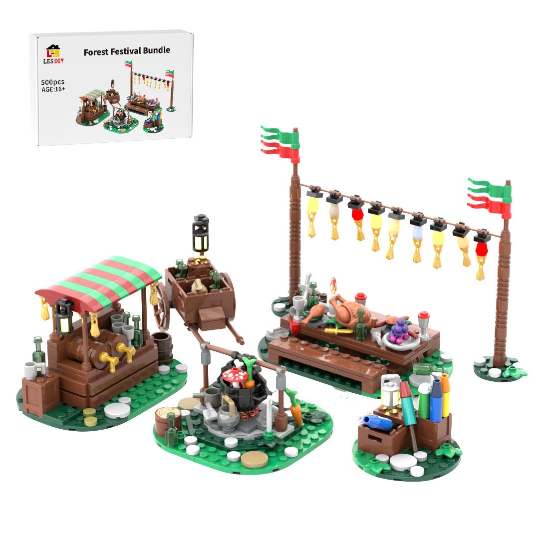 MOC - 183229 Forest Festival Bundle Klemmbausteine - LesDiyproduct_type##