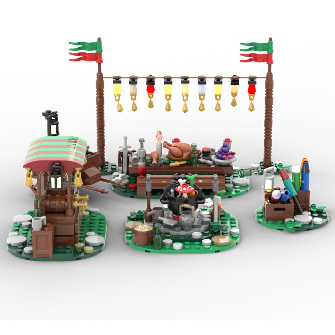 MOC - 183229 Forest Festival Bundle Klemmbausteine - LesDiyproduct_type##