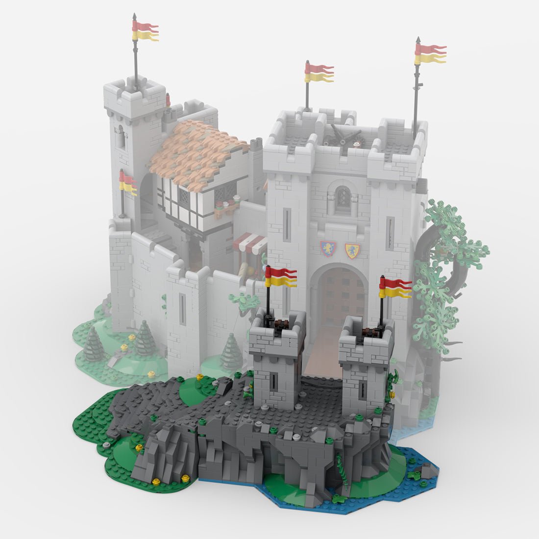 MOC - 183513 Front Towers - 10305 extension Klemmbausteine - LesDiy - Klemmbausteine