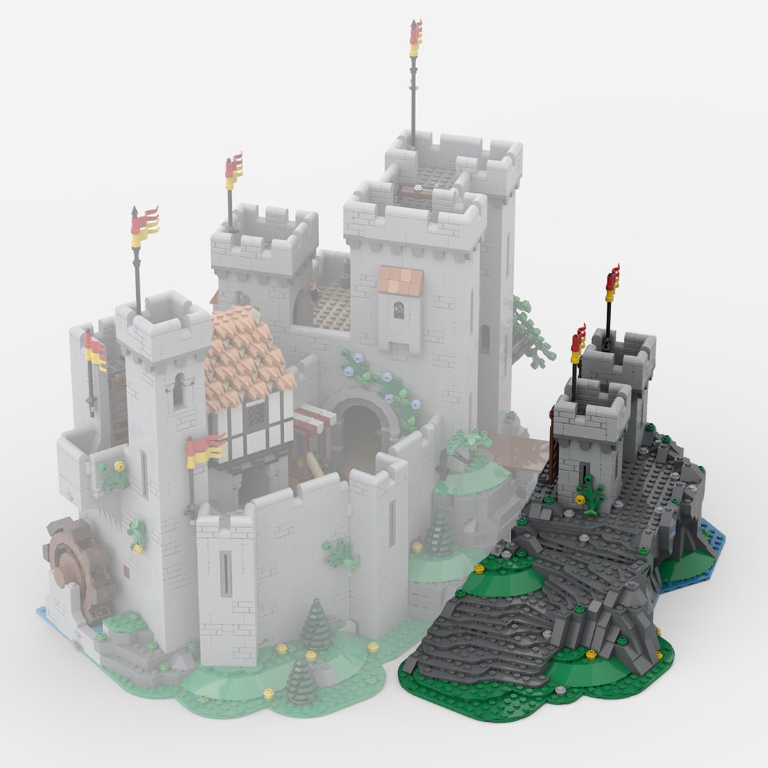 MOC - 183513 Front Towers - 10305 extension Klemmbausteine - LesDiy - Klemmbausteine