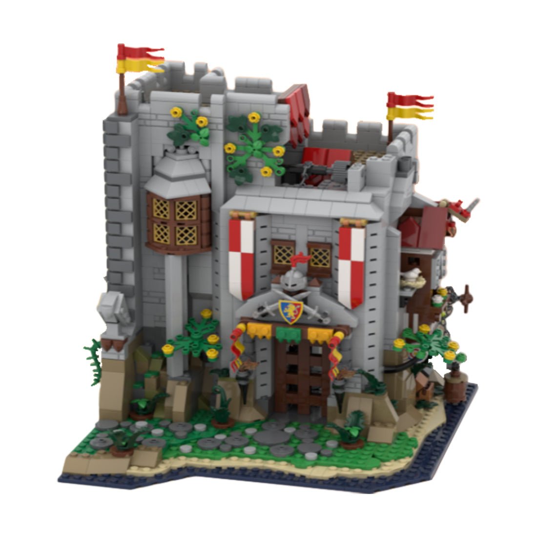 MOC - 184109 Lion's caslte gatekeeper tower Klemmbausteine - LesDiy - Klemmbausteine