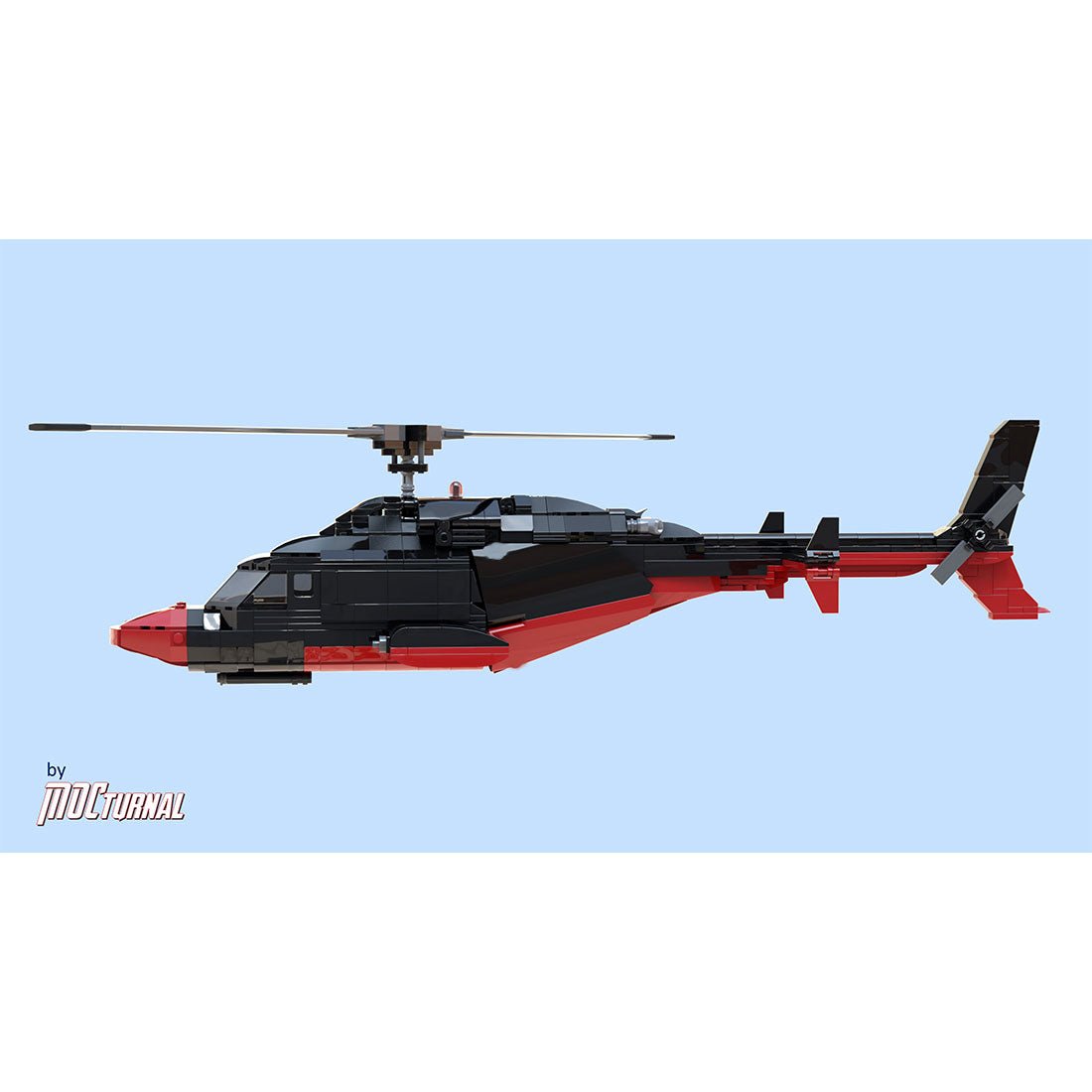 MOC - 184933 MOCturnal AIRWOLF series: REDWOLF Klemmbausteine - LesDiy - Klemmbausteine