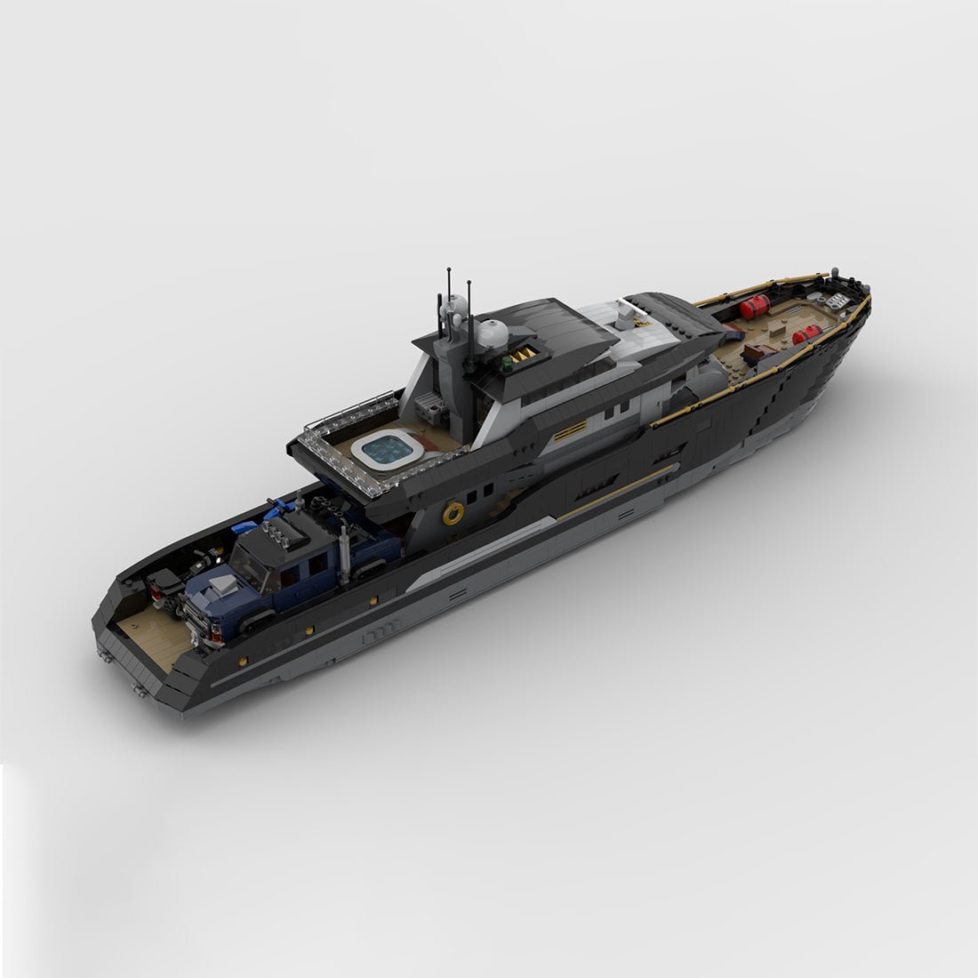 MOC - 185307 Explorer's Yacht Klemmbausteine - LesDiy - Klemmbausteine