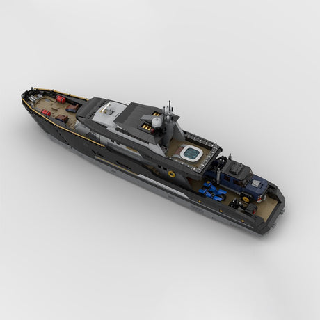 MOC - 185307 Explorer's Yacht Klemmbausteine - LesDiy - Klemmbausteine