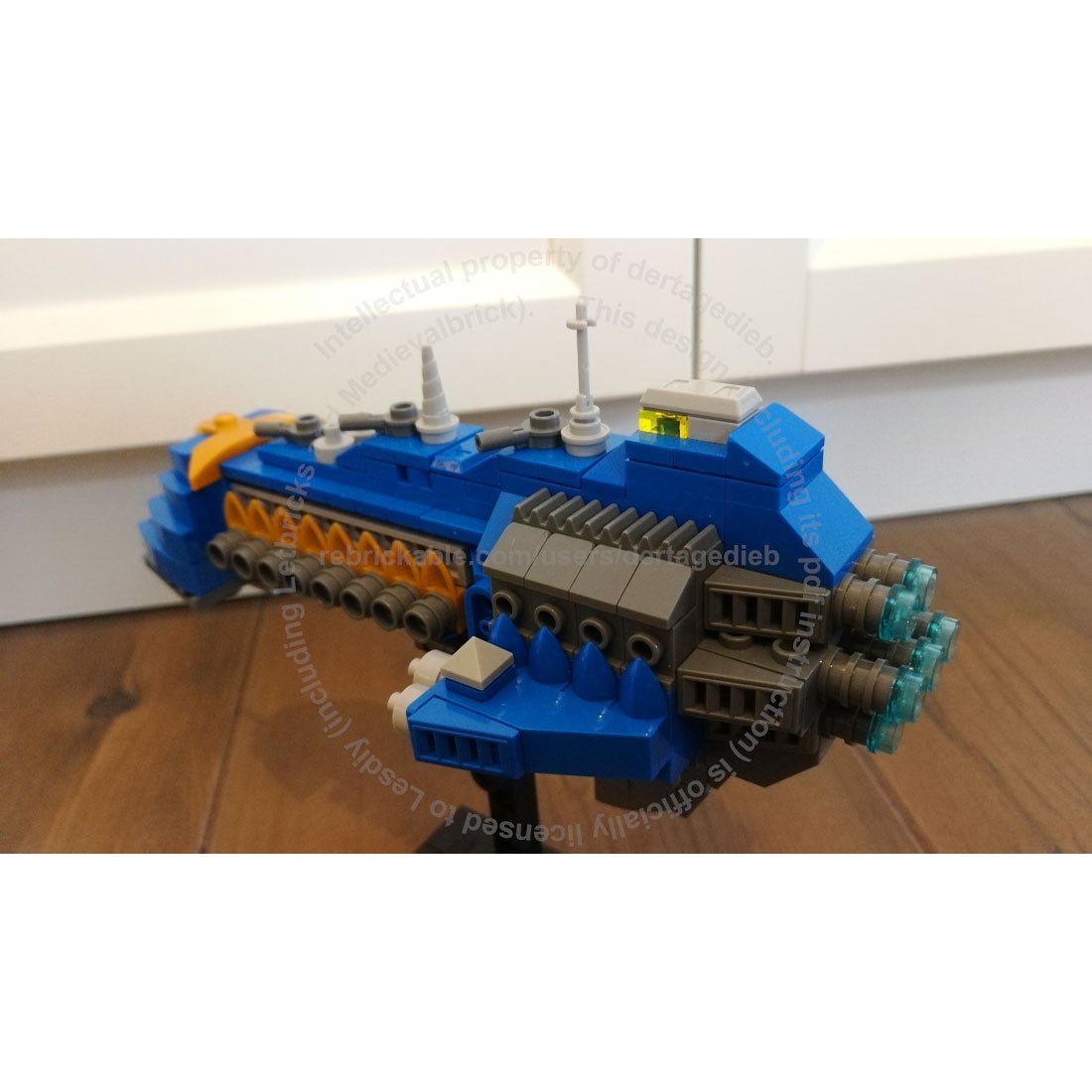 MOC - 185374 Warhammer 40k Heavy Cruiser Klemmbausteine - LesDiy - Klemmbausteine