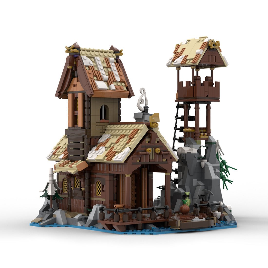 MOC - 185525 Viking Port House Klemmbausteine - LesDiy - Klemmbausteine