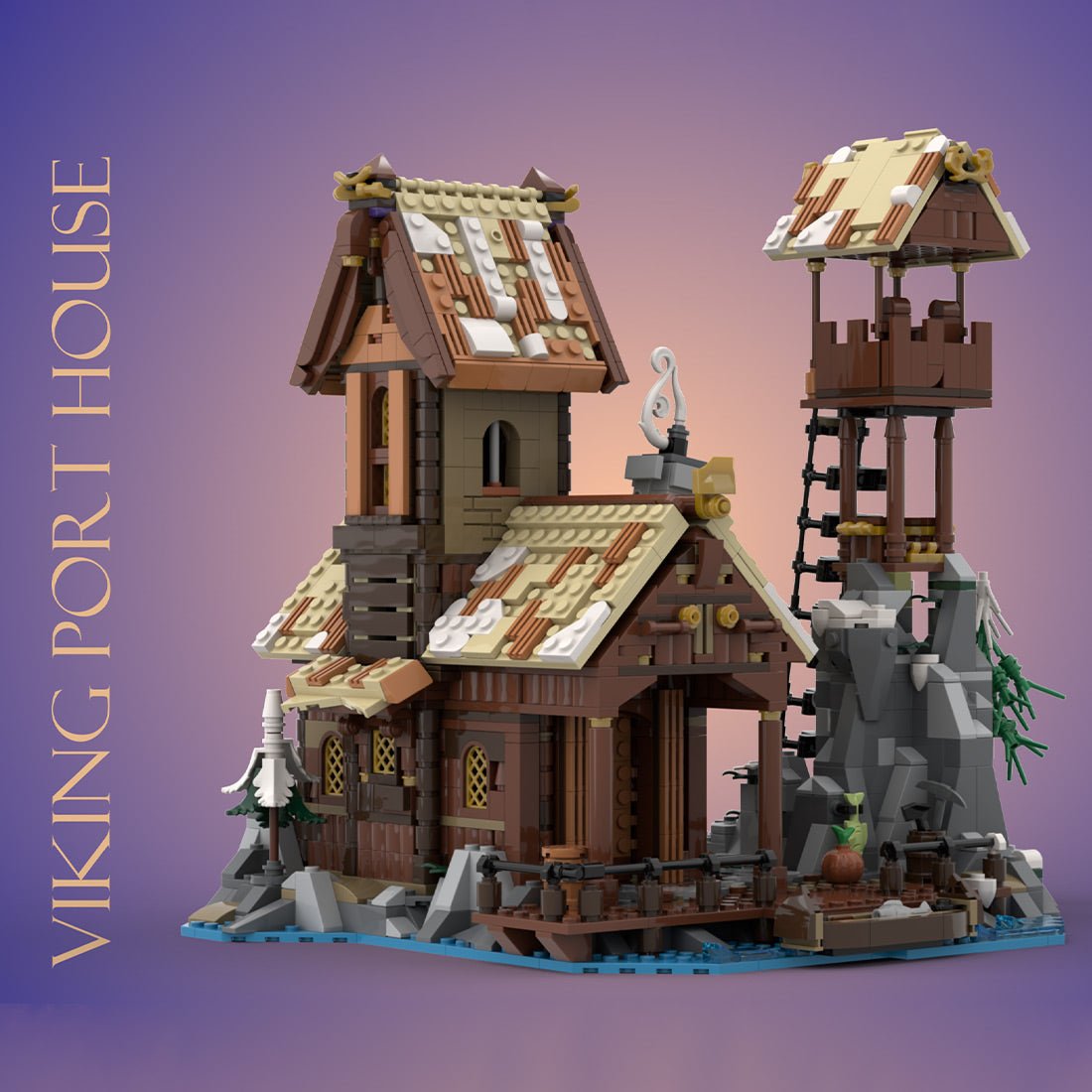 MOC - 185525 Viking Port House Klemmbausteine - LesDiy - Klemmbausteine