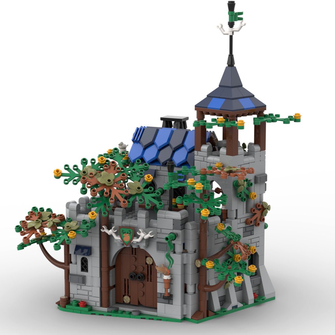 MOC - 185913 Castle Forest - Forestmens Klemmbausteine - LesDiy - Klemmbausteine