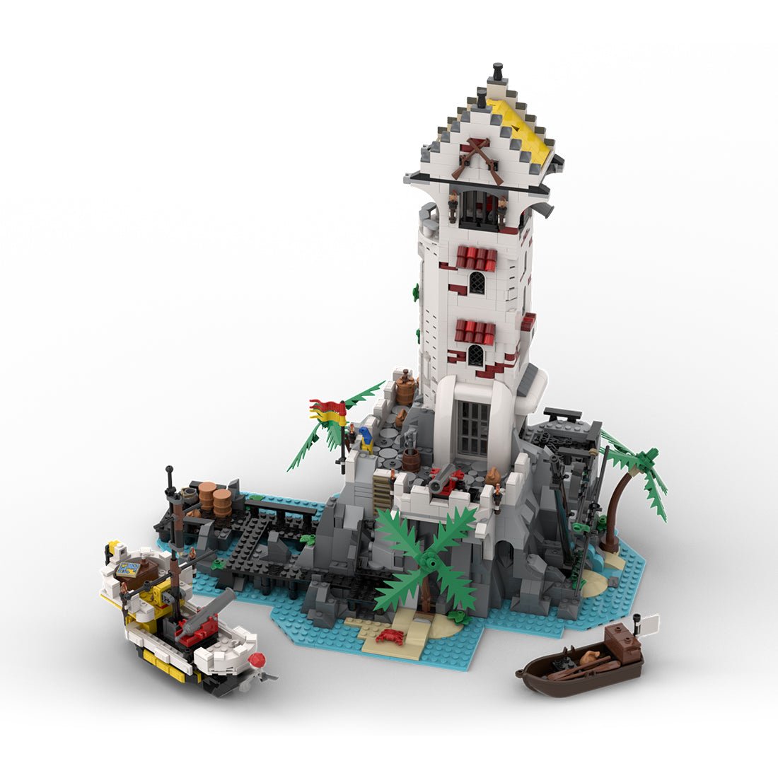 MOC - 186870 Crimson Cove Tower Klemmbausteine - LesDiy - Klemmbausteine