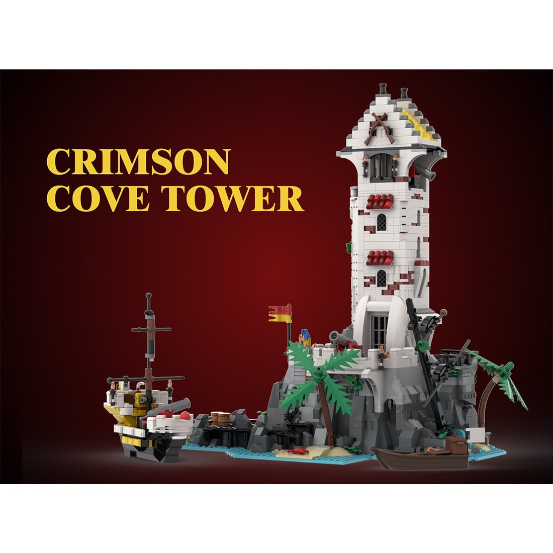 MOC - 186870 Crimson Cove Tower Klemmbausteine - LesDiy - Klemmbausteine