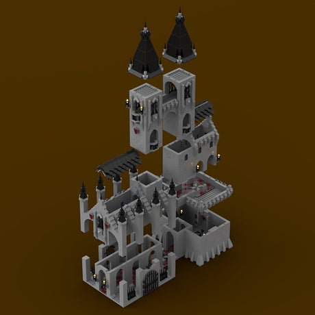 MOC - 186929 Gothic Castle Klemmbausteine - LesDiy - Klemmbausteine