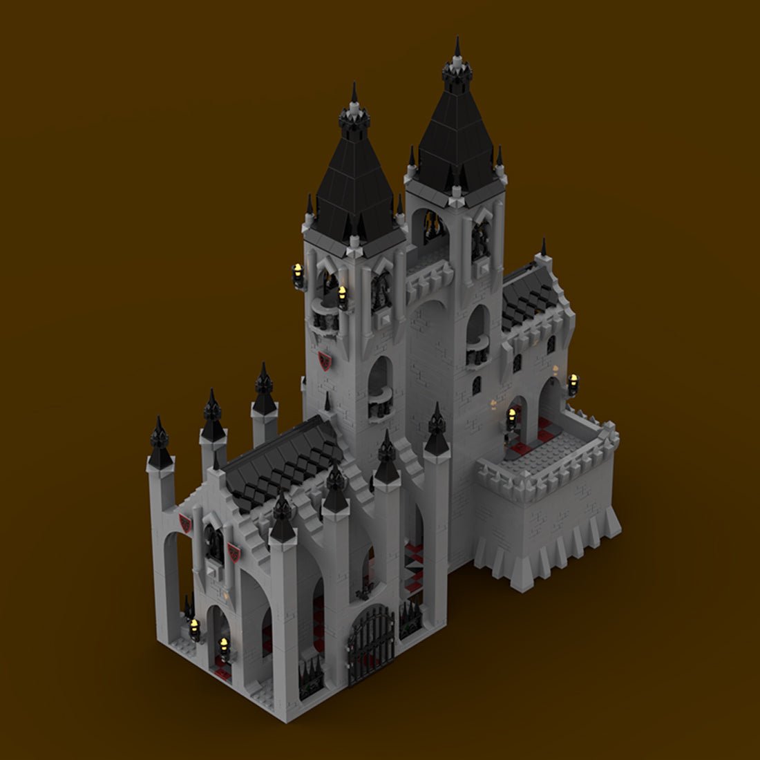 MOC - 186929 Gothic Castle Klemmbausteine - LesDiy - Klemmbausteine