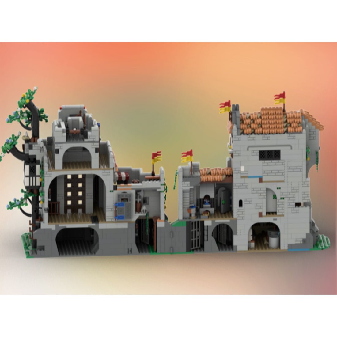 MOC - 187043 Lion's caslte Klemmbausteine - LesDiy - Klemmbausteine