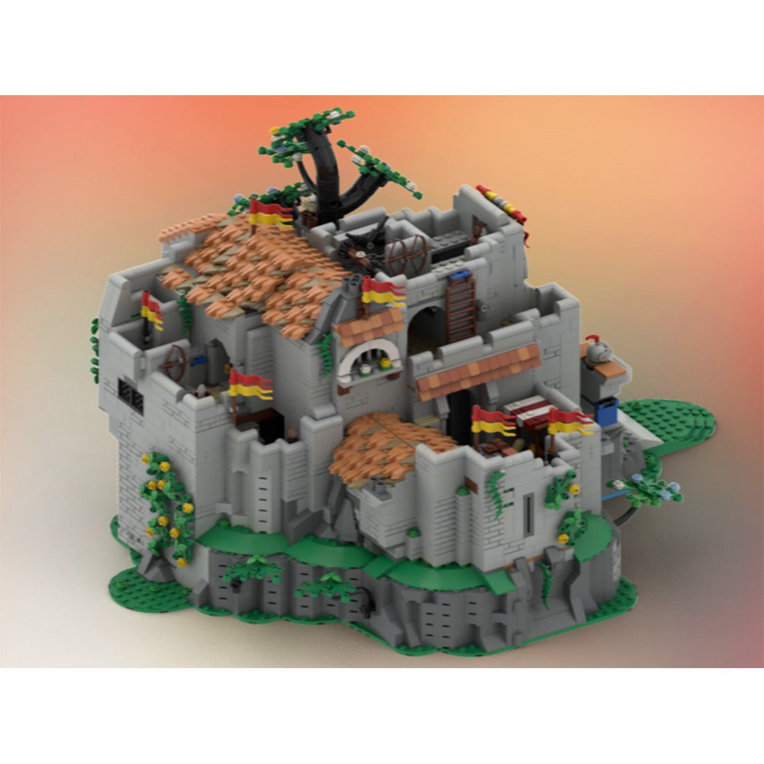 MOC - 187043 Lion's caslte Klemmbausteine - LesDiy - Klemmbausteine