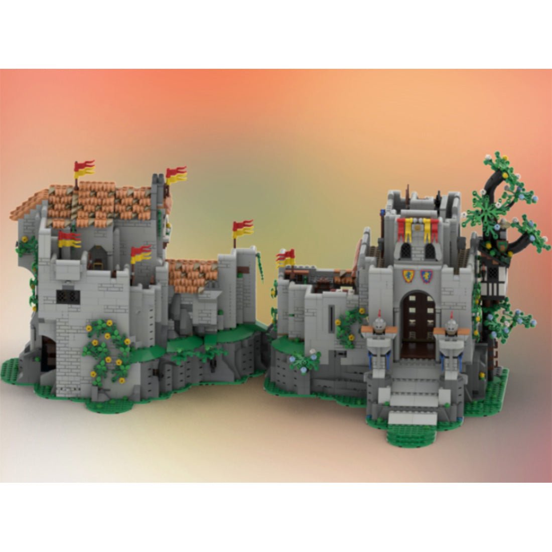 MOC - 187043 Lion's caslte Klemmbausteine - LesDiy - Klemmbausteine