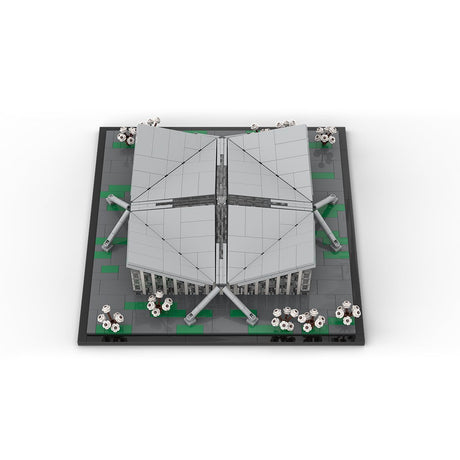 MOC - 187425 Hyparschale, Magdeburg, Germany Klemmbausteine - LesDiy - Klemmbausteine