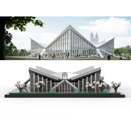 MOC - 187425 Hyparschale, Magdeburg, Germany Klemmbausteine - LesDiy - Klemmbausteine