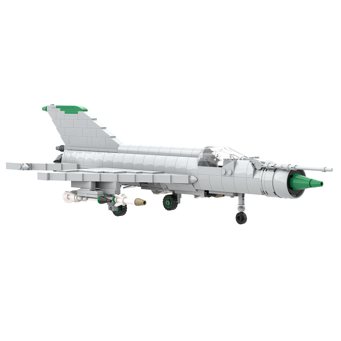 MOC - 187830 MiG - 21bis "Fishbed - L/N" Supersonic Jet Fighter/Interceptor Klemmbausteine - LesDiy - Klemmbausteine