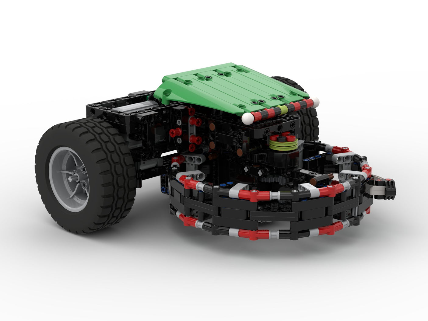 MOC - 189565 Vegas - BattleBot Combat Robot Horizontal Spinner Klemmbausteine - LesDiy - Klemmbausteine