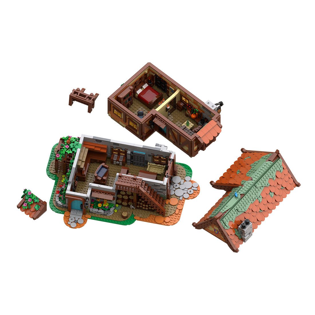 MOC - 189669 Medieval Joiner's Workshop Klemmbausteine - LesDiy - Klemmbausteine