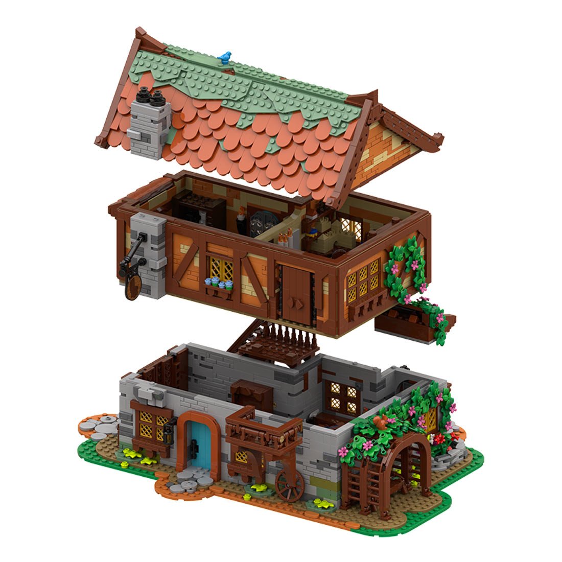 MOC - 189669 Medieval Joiner's Workshop Klemmbausteine - LesDiy - Klemmbausteine