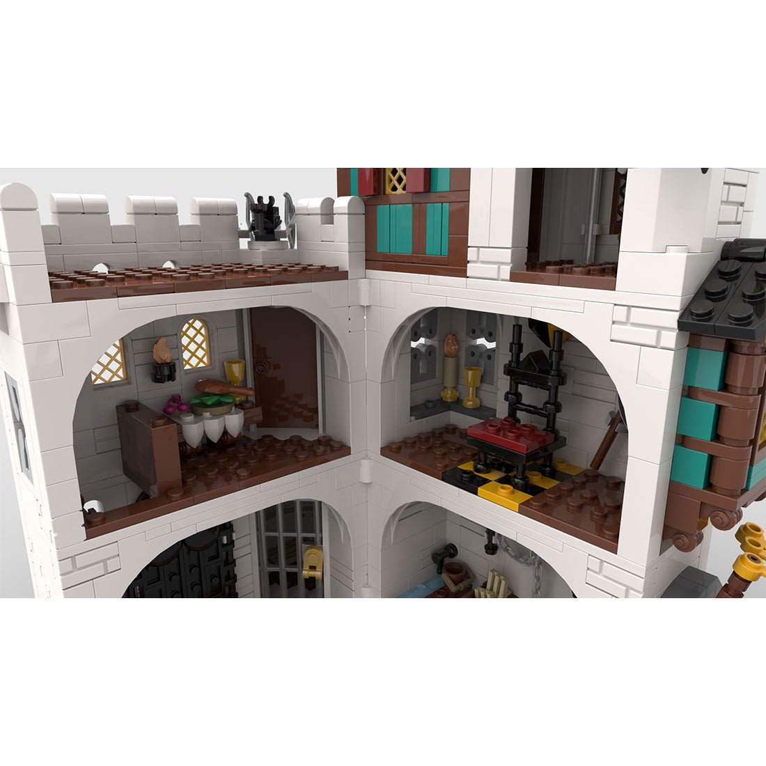 MOC - 189672 White tower Klemmbausteine - LesDiy - Klemmbausteine