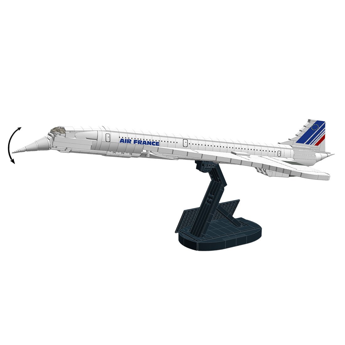 MOC 1/90 Concorde Verkehrsflugzeug Klemmbausteine - LesDiy - Klemmbausteine