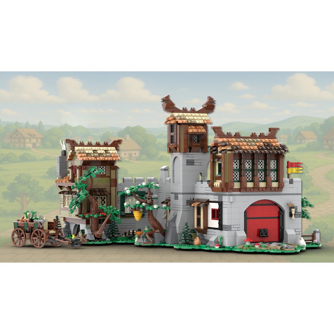 MOC - 190214 The Medieval Merchant Klemmbausteine - LesDiy - Klemmbausteine