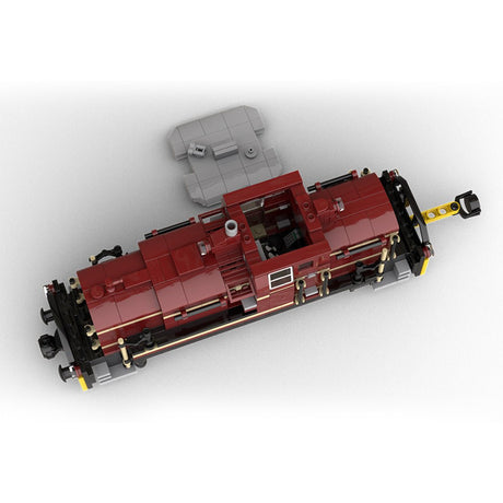 MOC - 191187 V60 German Shunter Locomotive "dark red - black" version 8W Klemmbausteine - LesDiy - Klemmbausteine