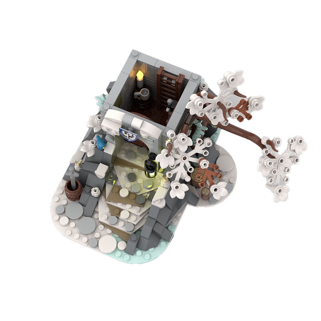 MOC - 191292 Winter Themed Watch Tower Klemmbausteine - LesDiy - Klemmbausteine