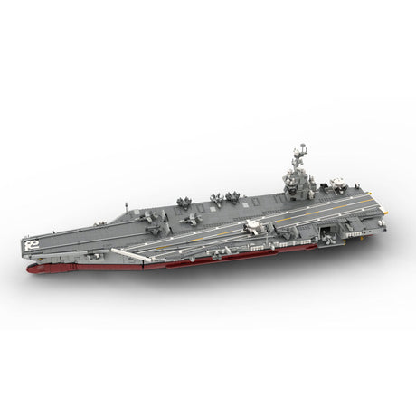 MOC - 192566 CVN - 78 Gerald R. Ford | Aircraft Carrier - 1:300 Scale klemmbausteine - LesDiy - Klemmbausteine