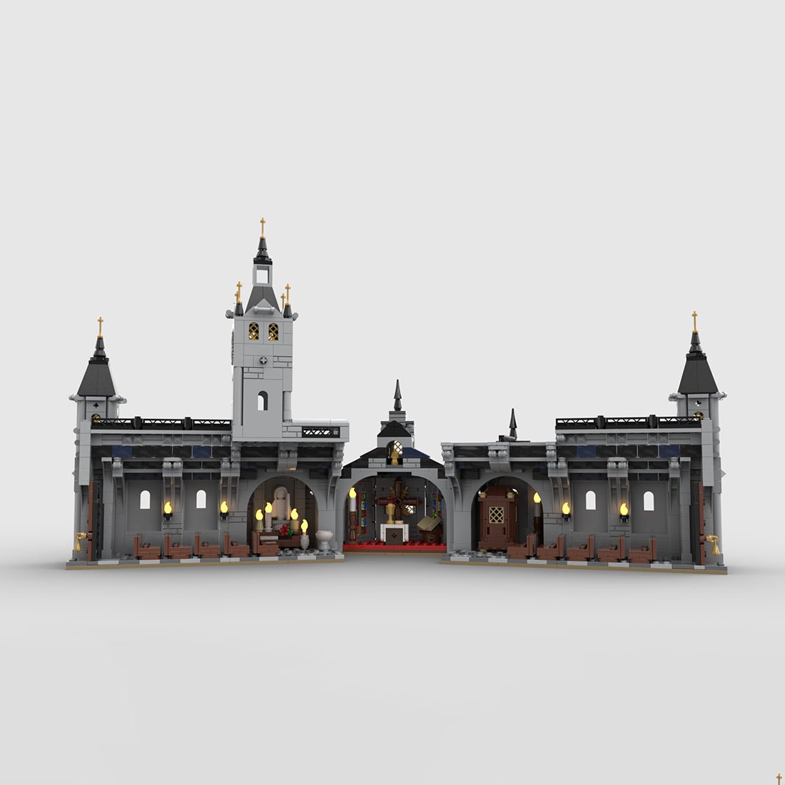 MOC - 192638 Medieval Church Klemmbausteine - LesDiy - Klemmbausteine